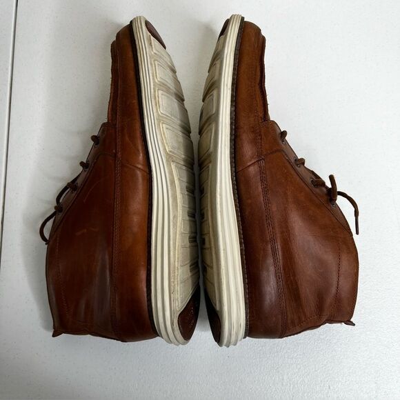 Cole Haan Lunargrand Brown Leather Chukka Ankle Boots Moc Toe Lace Up Men 10 main image 4